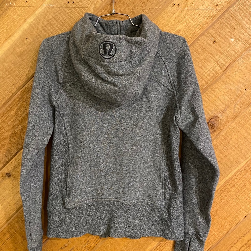 Gray LuLu Lemon 🍋 scuba hoodie